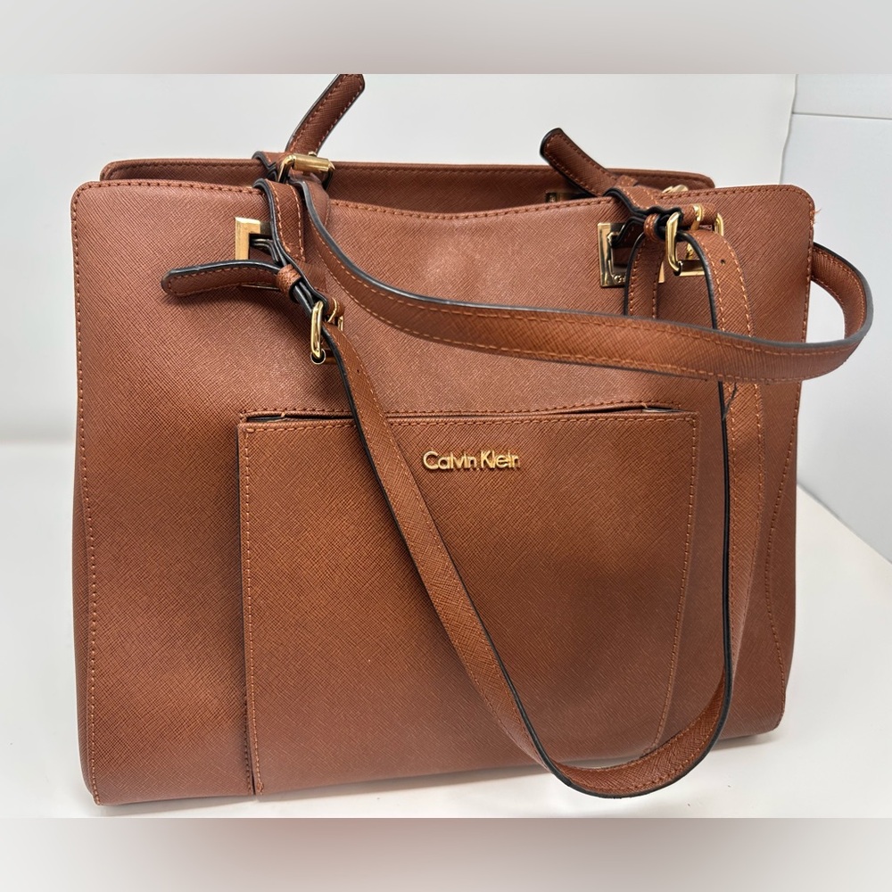 Calvin Klein Tan Leather Bag
